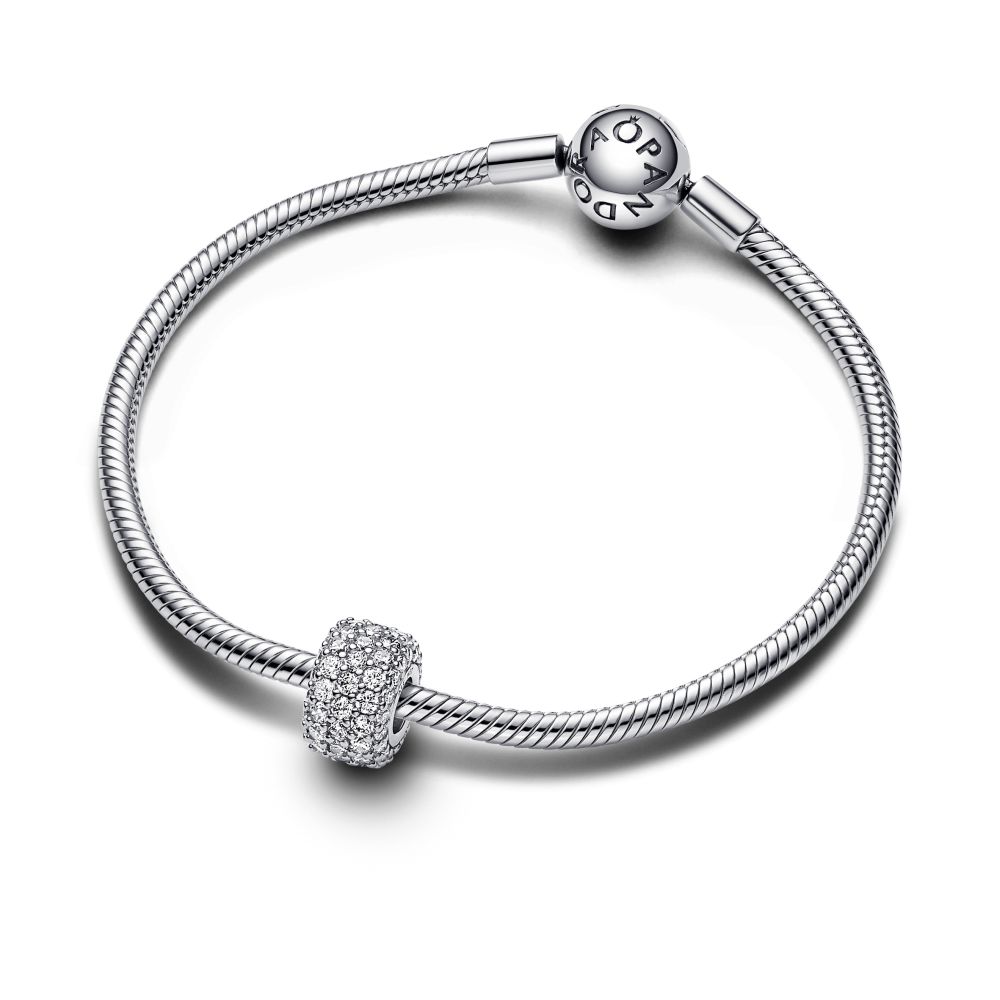 PANDORA Sparkling Pave Triple-row Charm 792820C01