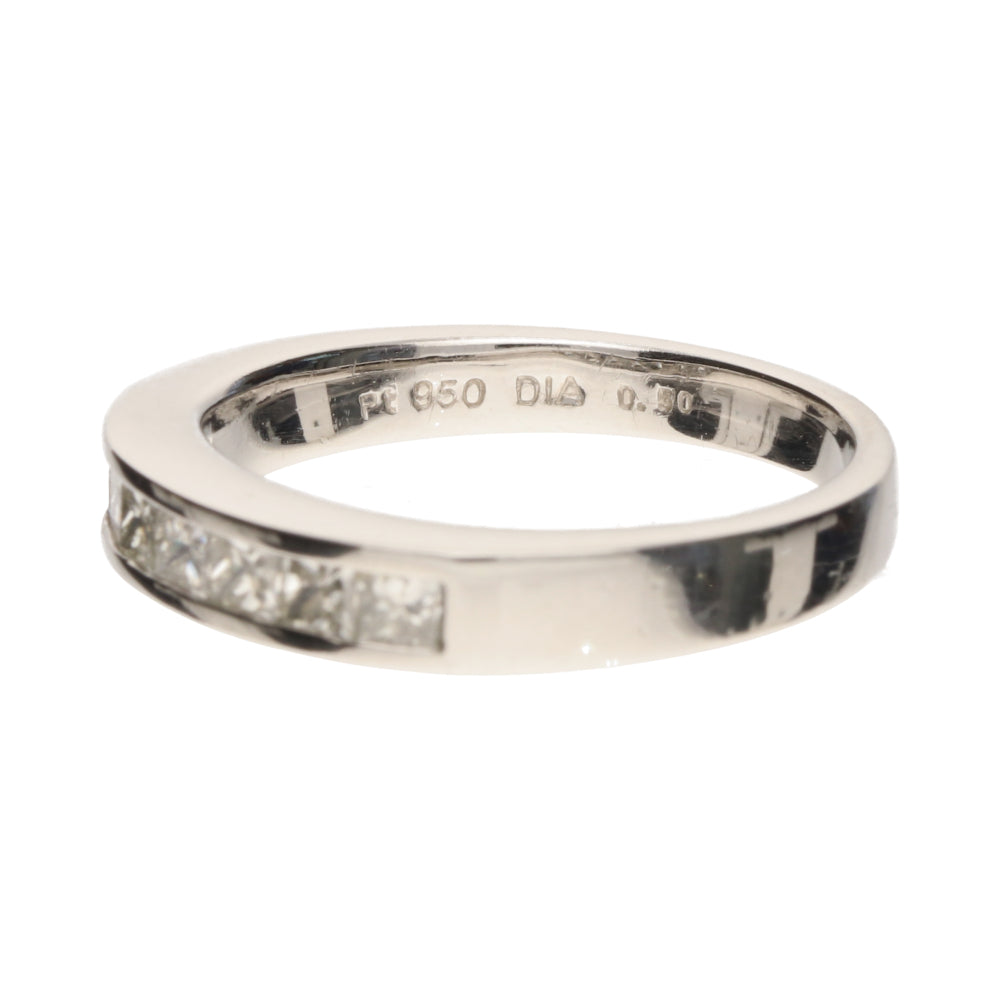 Pre-Owned Platinum Princess Cut Diamond Half Eternty Ring