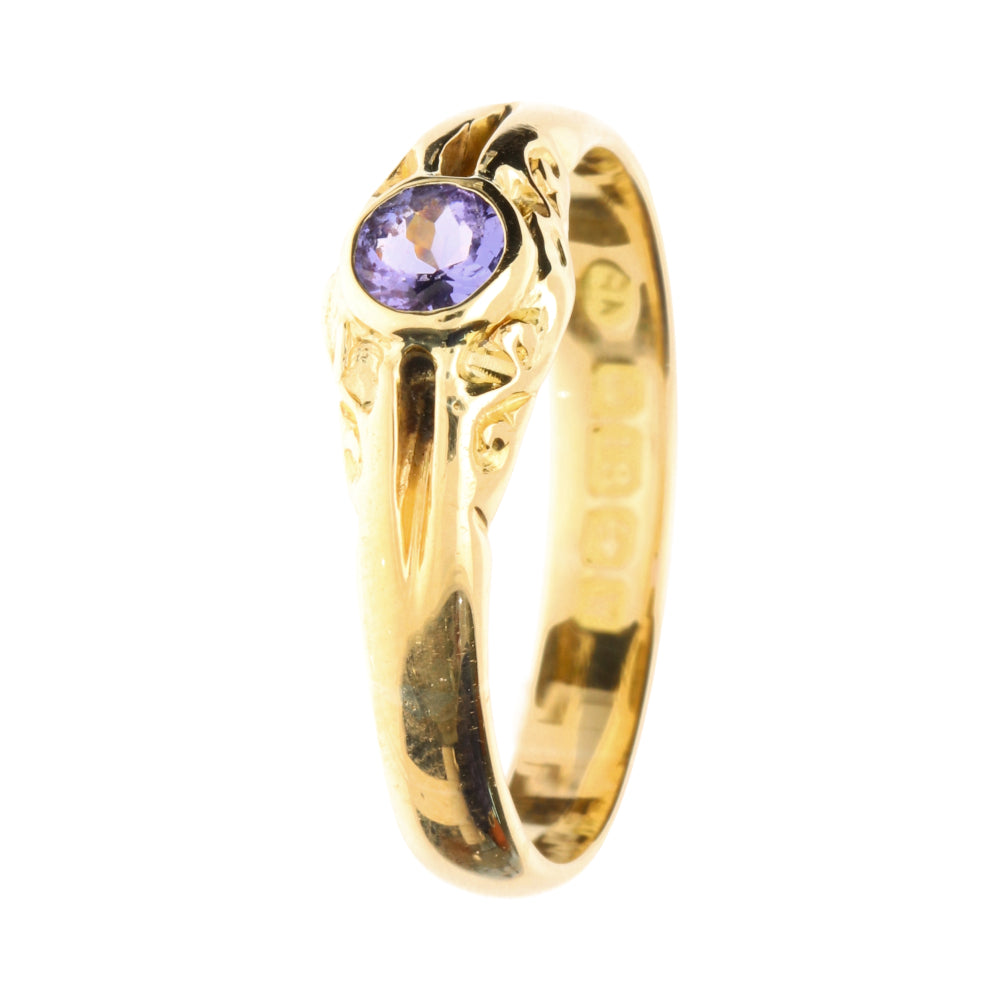 Pre-Owned 18ct Yellow Gold Tanzanite Ring