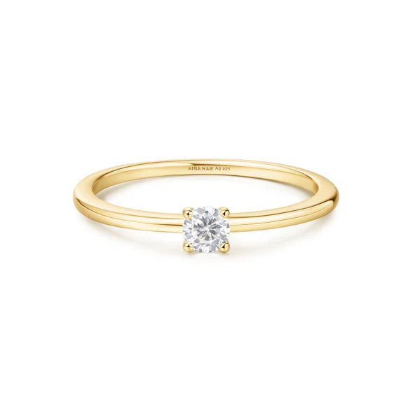 Ania Haie Gold Classic Slim Stacking Ring R064-01G-58