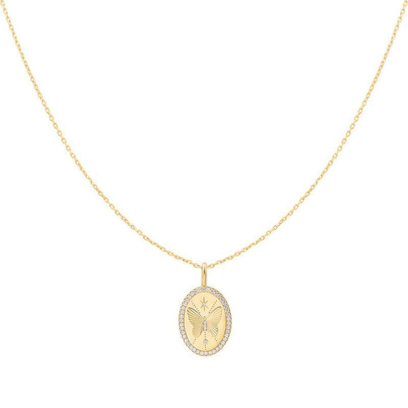 Ania Haie Gold Butterfly Pendant Necklace N064 - 05GN064-05G