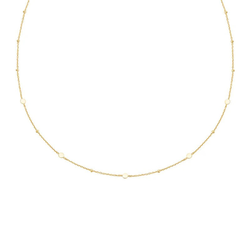 Ania Haie Gold Disc Station Necklace N063 - 01GN063-01G