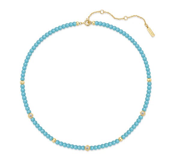 Ania Haie Gold Lab Created Turquoise Necklace N063 - 03GN063-03G