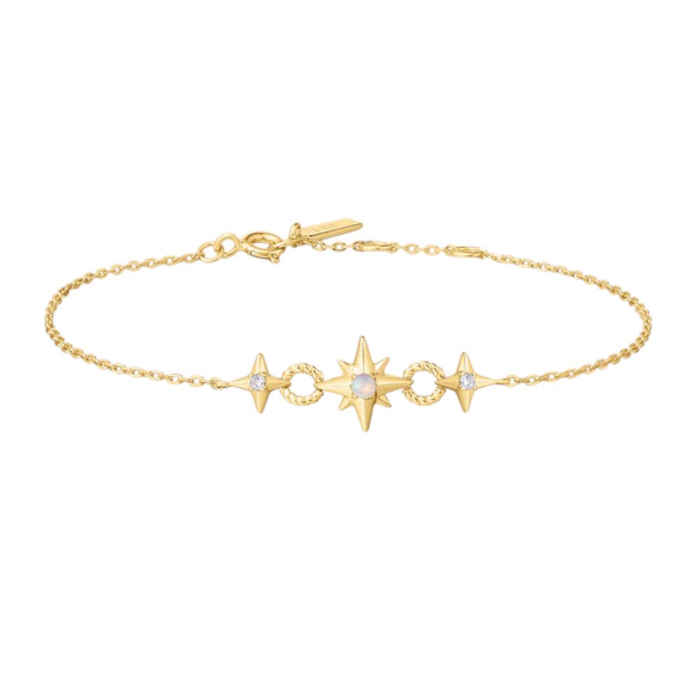 Ania Haie Gold Linked Star Bracelet B063 - 05GB063-05G