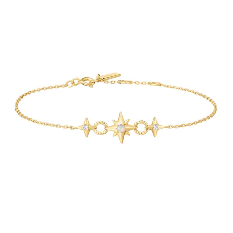 Ania Haie Gold Linked Star Bracelet B063 - 05GB063-05G