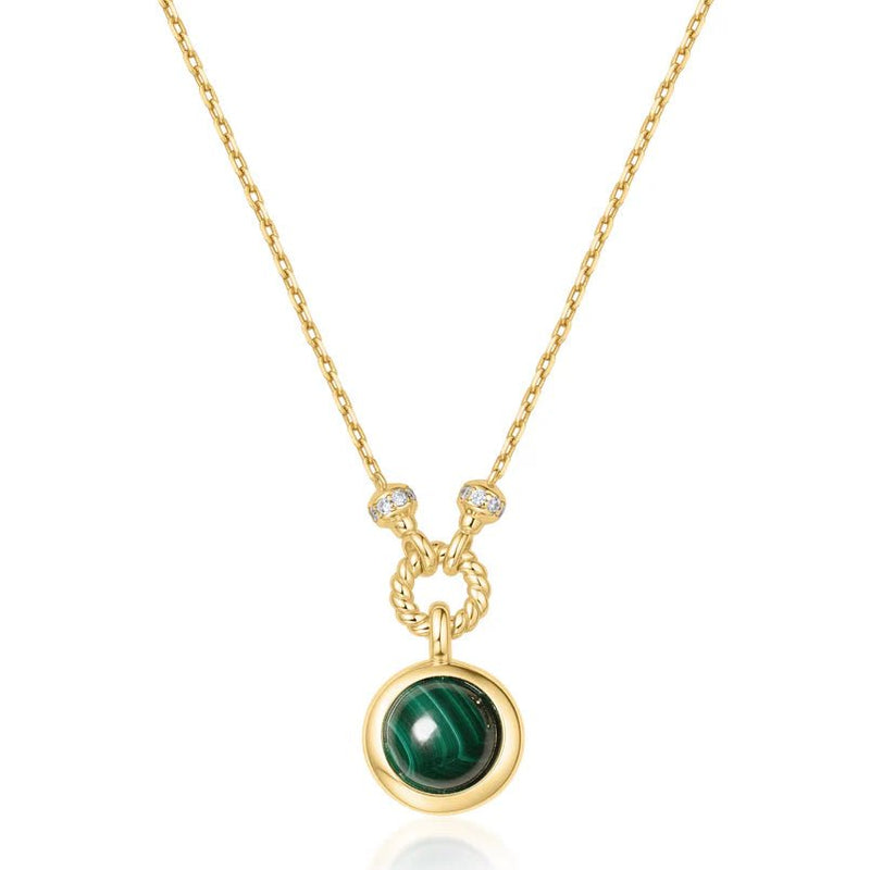 Ania Haie Gold Malachite Reversible Vacation Necklace N063 - 06GN063-06G