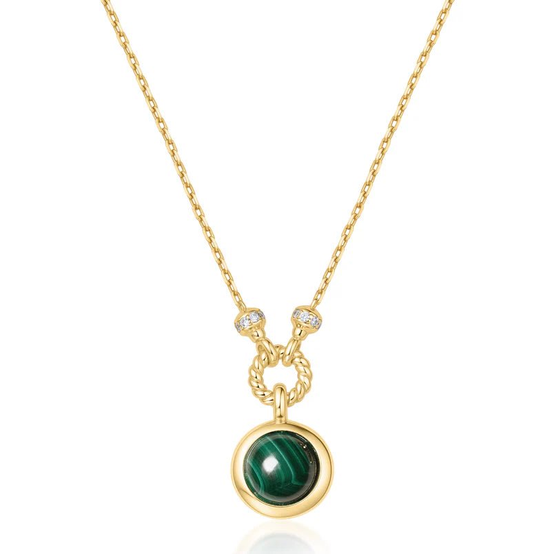 Ania Haie Gold Malachite Reversible Vacation Necklace N063 - 06GN063-06G