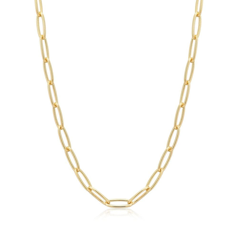 Ania Haie Gold Paperclip Chunky Chain Necklace