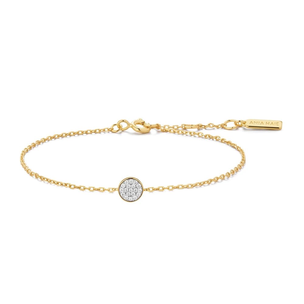 Ania Haie Gold Pave Disc Bracelet B075-02GB075-02G