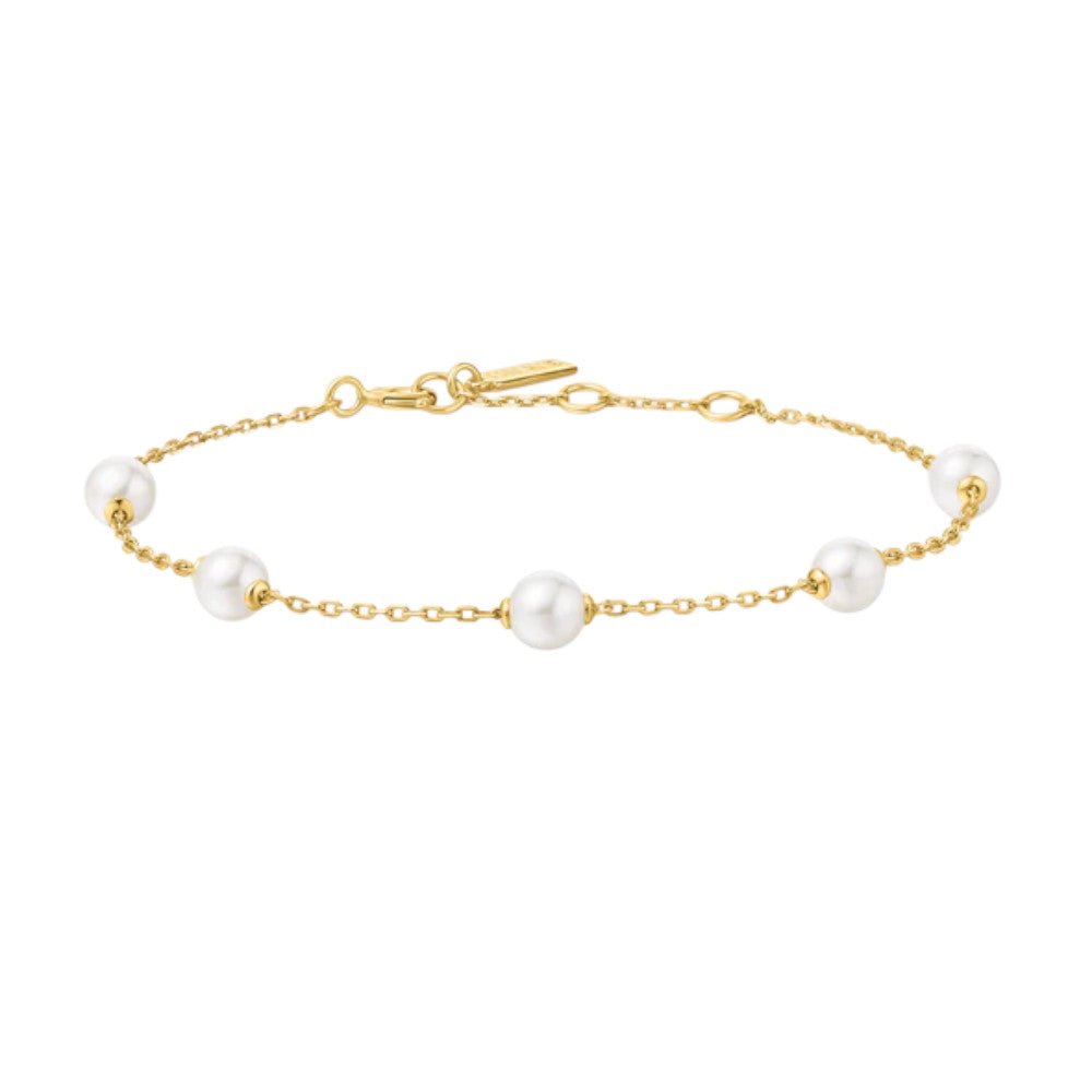 Ania Haie Gold Shell Pearl Station Bracelet B065 - 01GB065-01G