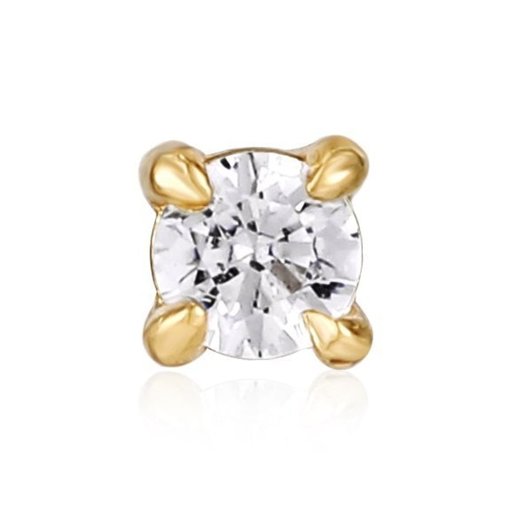 Ania Haie Gold Sparkle Barbell Single Stud Earring