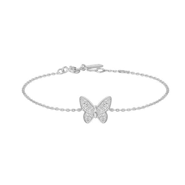 Ania Haie Silver Butterfly Pavé Bracelet B064 - 02HB064-02H