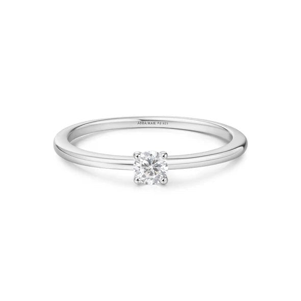 Ania Haie Silver Classic Slim Stacking Ring R064 - 01H - 54R064-01H-54