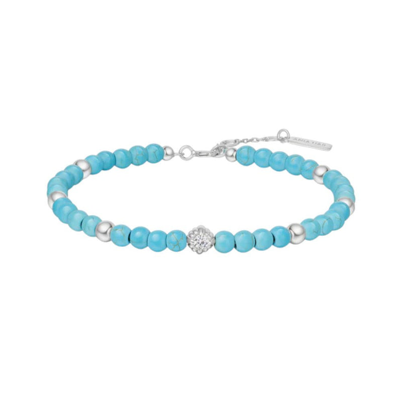 Ania Haie Silver Lab Created Turquoise Bracelet B063 - 04HB063-04H