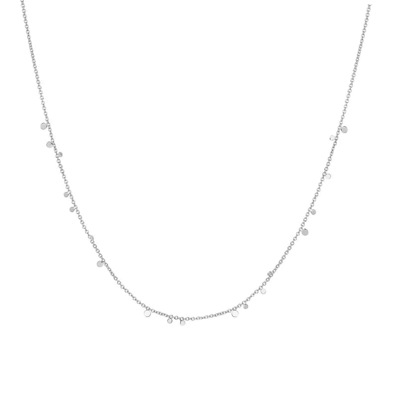 Ania Haie Silver Mini Disc Drop Stacking Necklace N063 - 02HN063-02H