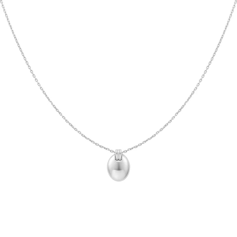 Ania Haie Silver Oval Charm Necklace N062 - 03HN062-03H