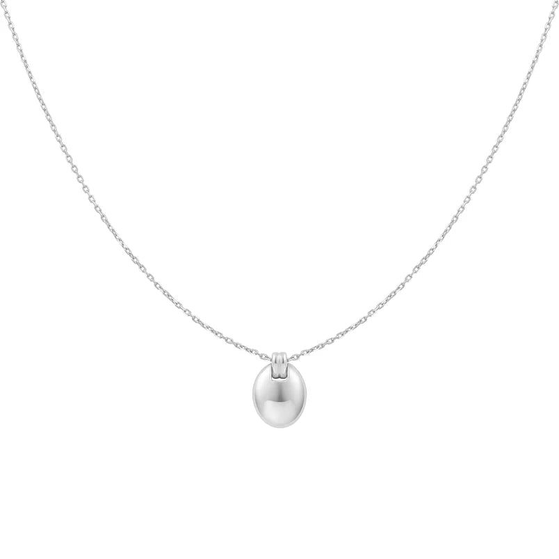 Ania Haie Silver Oval Charm Necklace N062 - 03HN062-03H
