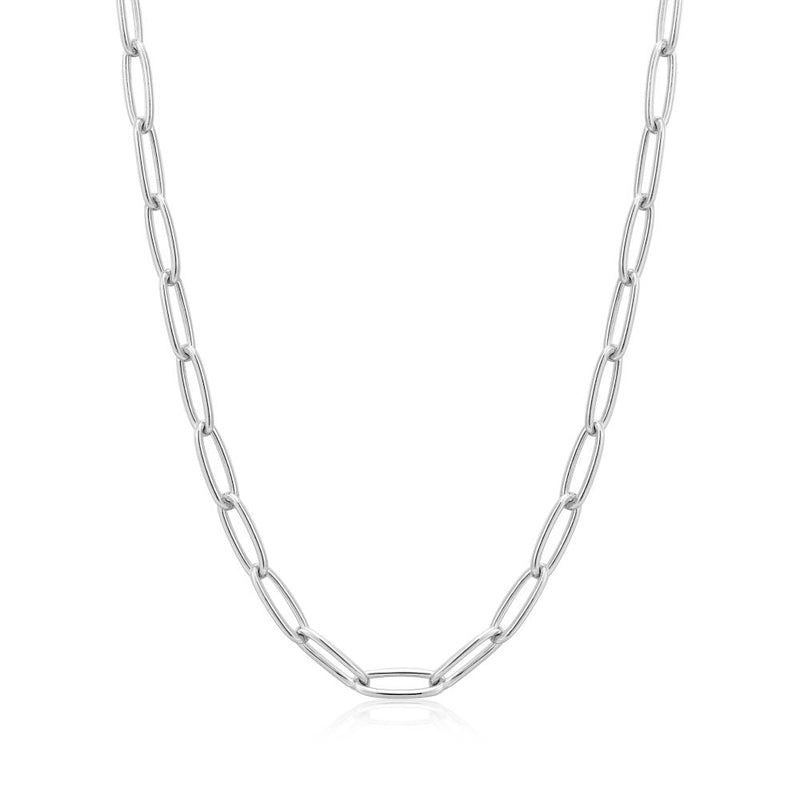 Ania Haie Silver Paperclip Chunky Chain Necklace