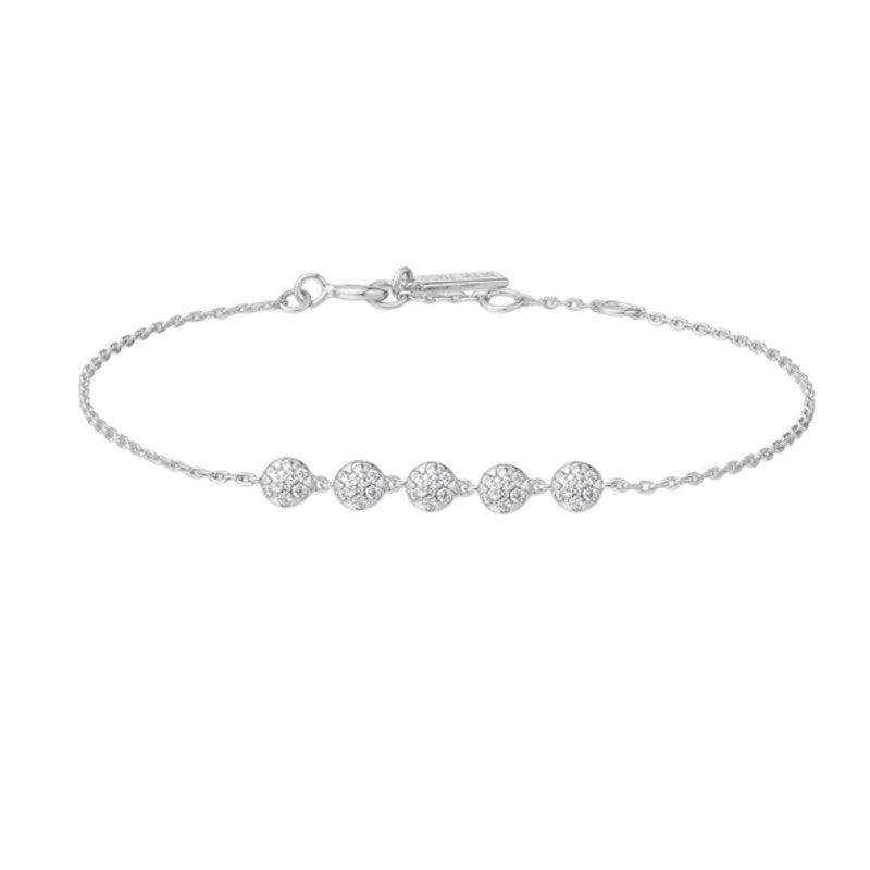Ania Haie Silver Pavé Multi Beaded Chain Bracelet B065 - 04HB065-04H