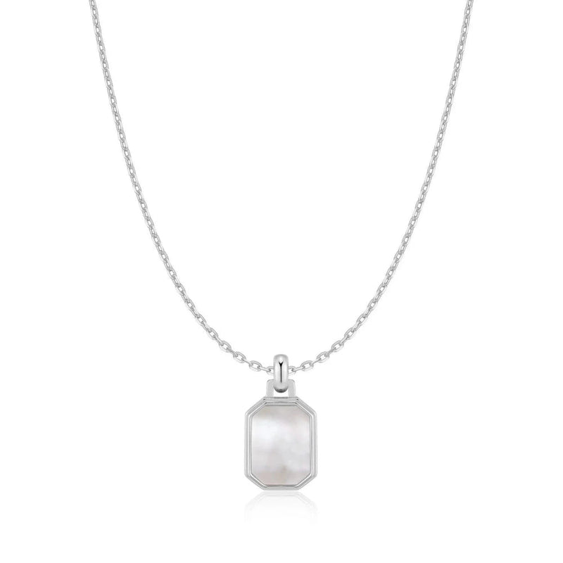 Ania Haie Silver Square Mother-of-Pearl Necklace N072-02HN072-02H