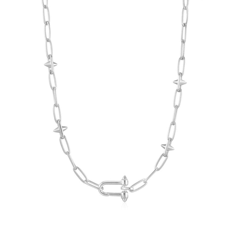 Ania Haie Silver Stud Link Charm Necklace N048-06HN048-06H