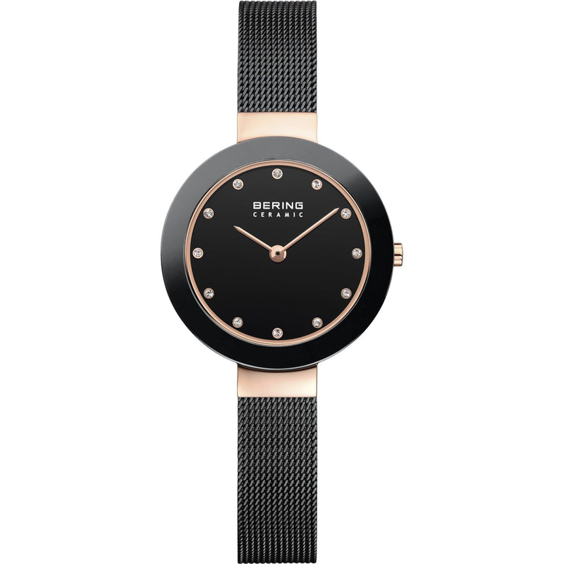 Bering Ladies' Ceramic Rose Gold Watch 11429 - 166