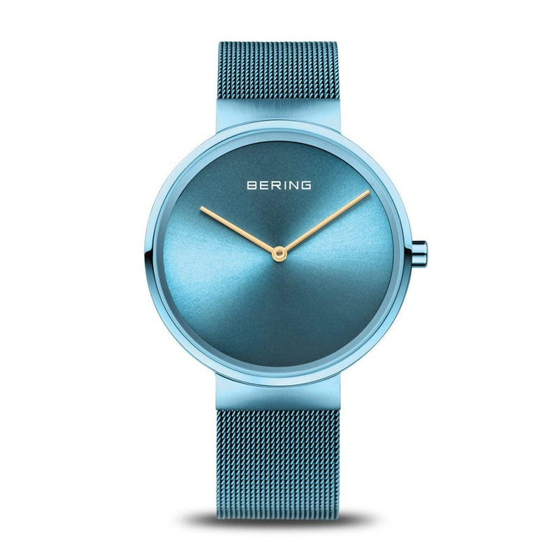 Bering Ladies' Classic Polished Blue Watch 14539 - 388