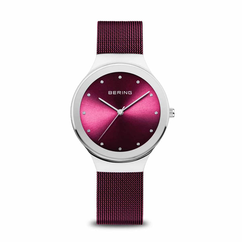 Bering Ladies' Classic Polished Raspberry Watch 12934 - 909