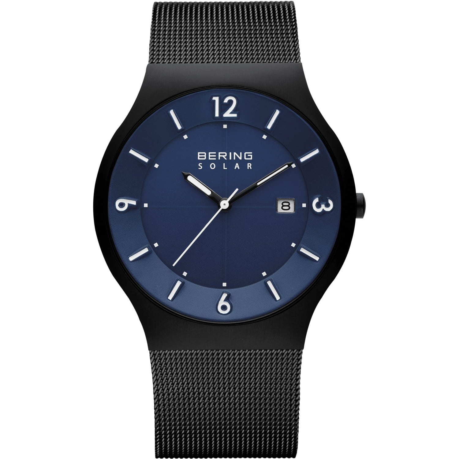 Bering Men's Solar Brushed Black Watch 14440 - 227