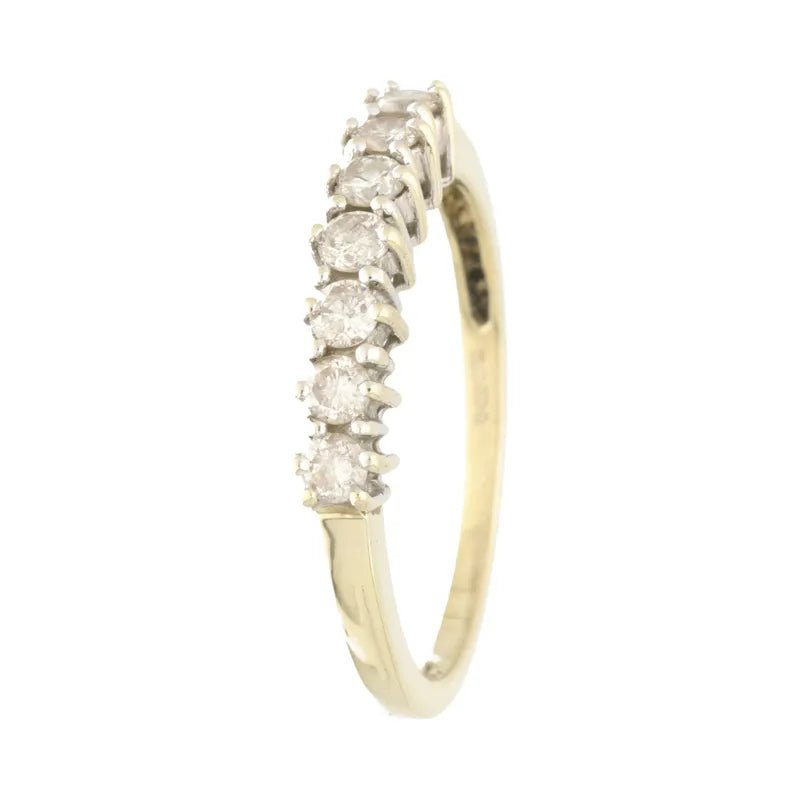 Captivating Pre - Owned 9ct Yellow Gold Diamond Eternity Ring2026W35-44-15