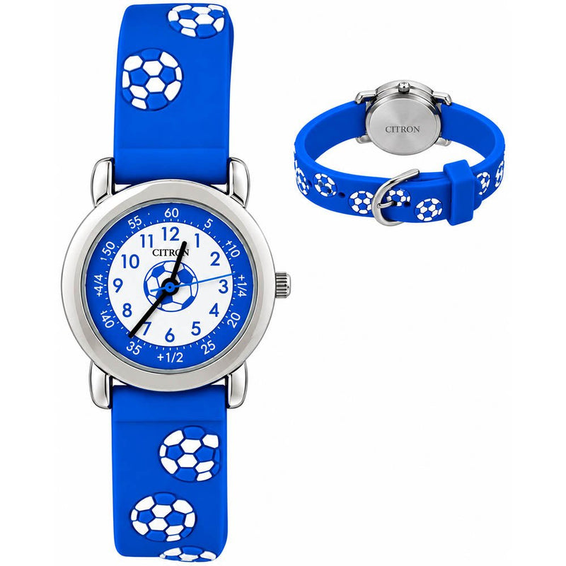 Childrens Blue Football Time Teacher WatchKID020