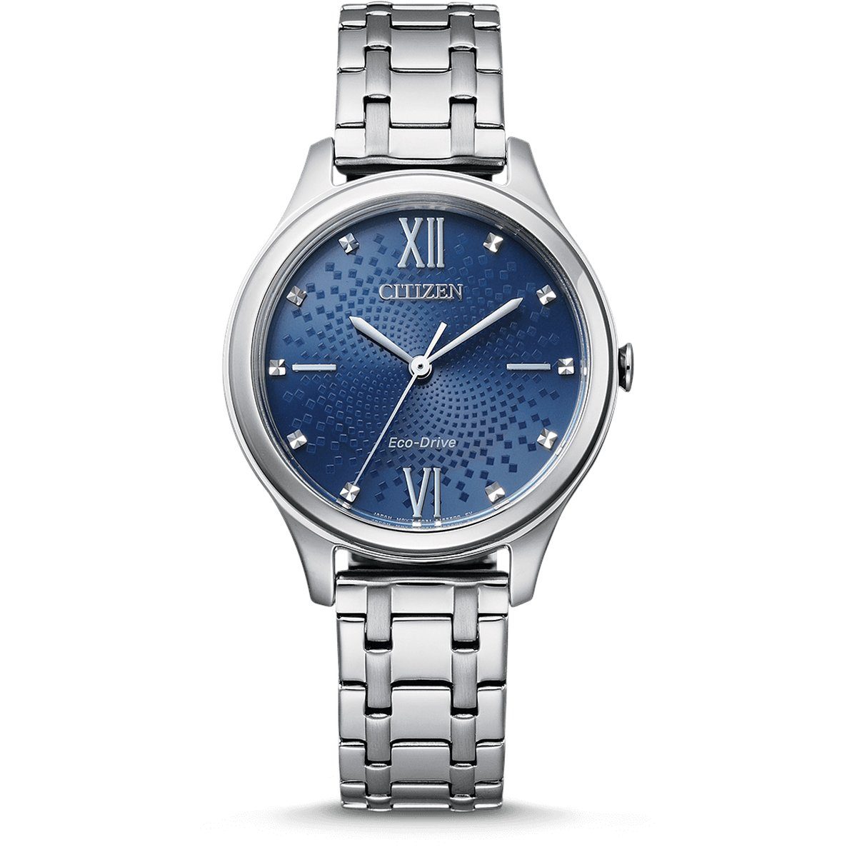 Citizen Ladies' Eco - Drive Blue Patterned Bracelet Watch EM0500 - 73L