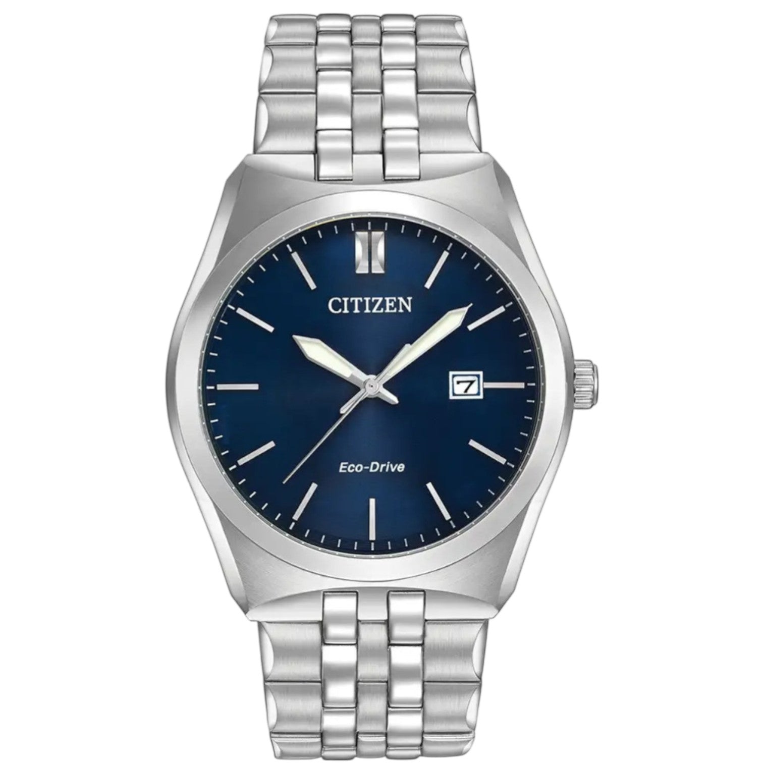 Citizen Men's Eco - Drive Blue Dial Stainless Steel Bracelet Watch BM7330 - 59L