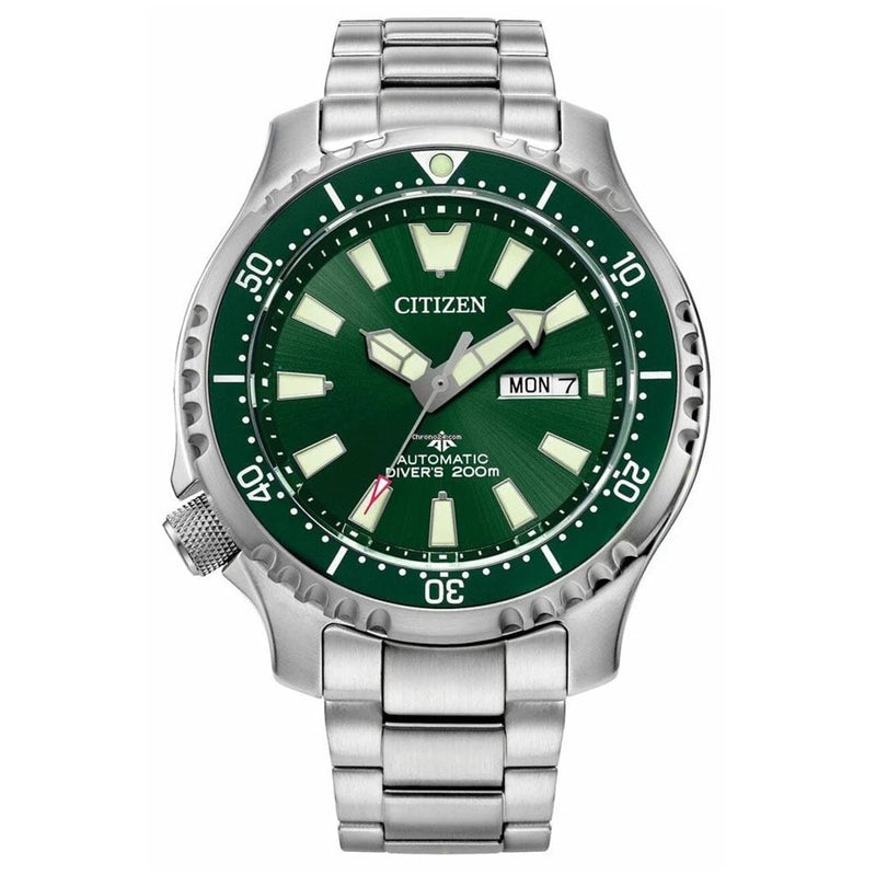 Citizen Mens Promaster Automatic Diver Green Dial Watch NY0151 - 59X