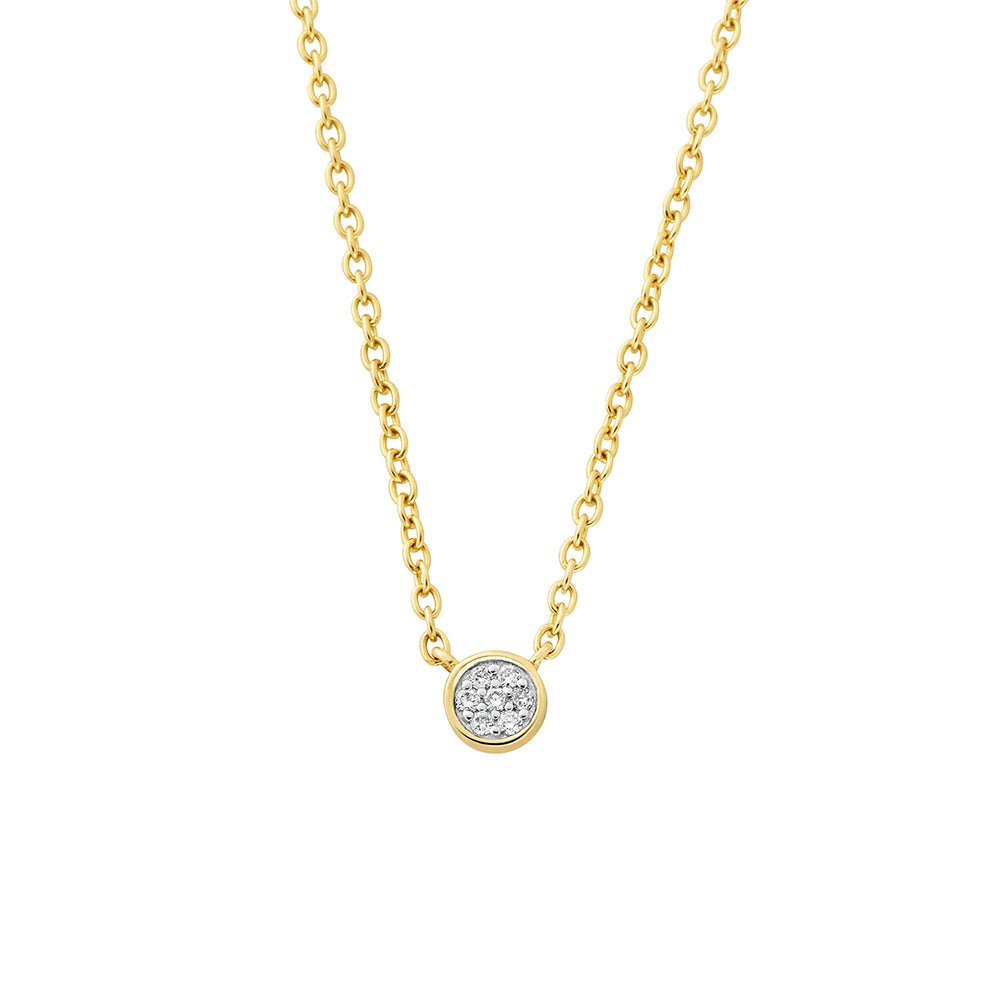 Clogau Celebration 9ct Solid Gold Necklace with Pavé - Set Lab - Grown Diamond GCLC0359265048