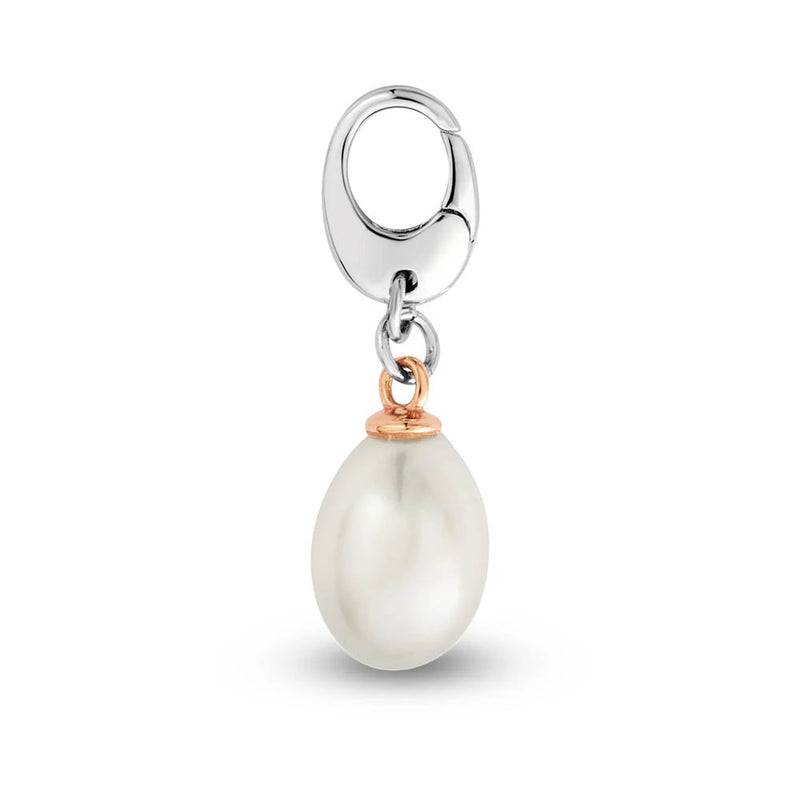 Clogau Insignia Sterling Silver Beachcomber Charm with Pearl 3SBCH0783