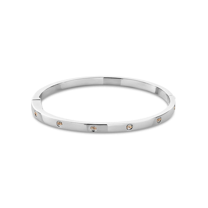 Clogau Insignia Sterling Silver Slim Bangle 3SINS852