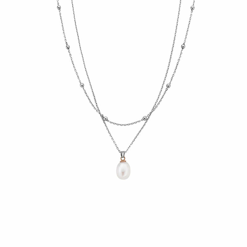 Clogau Nature's Wonder Beachcomber Layered Necklace with Pearl 3SBCH829273166