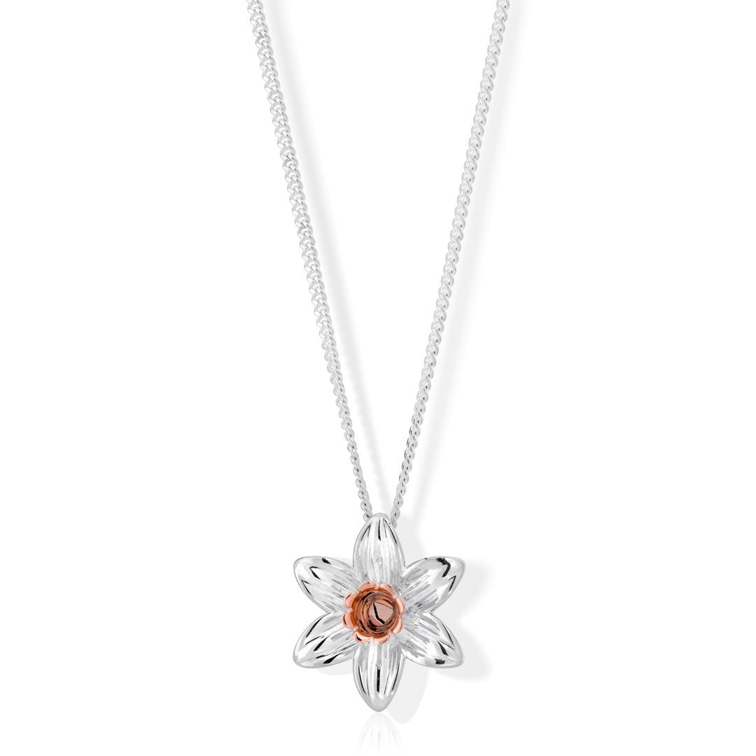 Clogau Nature's Wonder Sterling Silver Daffodil Pendant 3SDP33SDP3