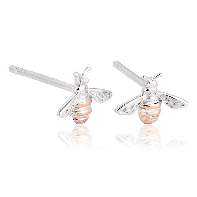 Clogau Nature's Wonder Sterling Silver Honey Bee Stud Earrings 3SHNBE11063
