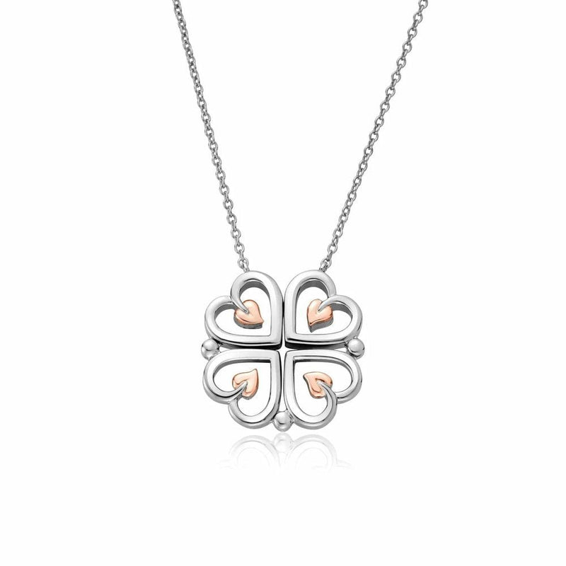Clogau Tree of Life Sterling Silver Heart Necklace 3STOL0623260751