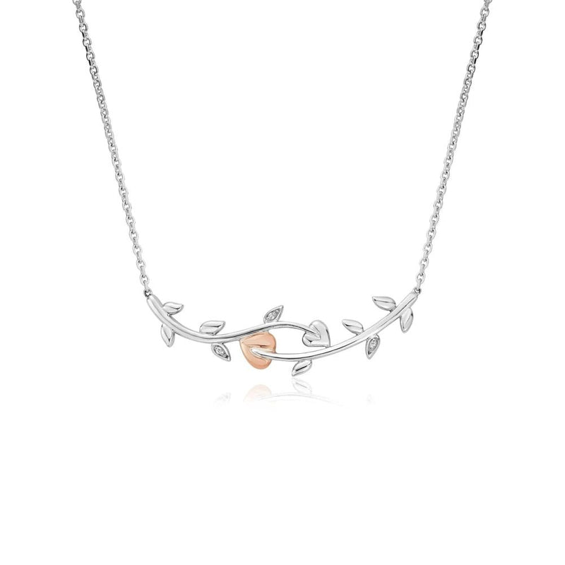 Clogau Tree of Life Sterling Silver Vine Necklace with Topaz 3STOL0237
