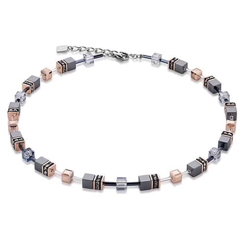 Coeur De Lion GeoCUBE Ice Blue Necklace 4015/10 - 0730