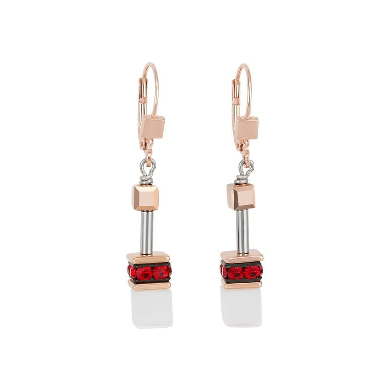 Coeur De Lion GeoCUBE Rose & Gold Earrings 4013/20 - 0300
