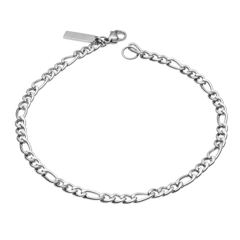 Fred Bennett Stainless Steel Figaro Link Chain Bracelet B4510