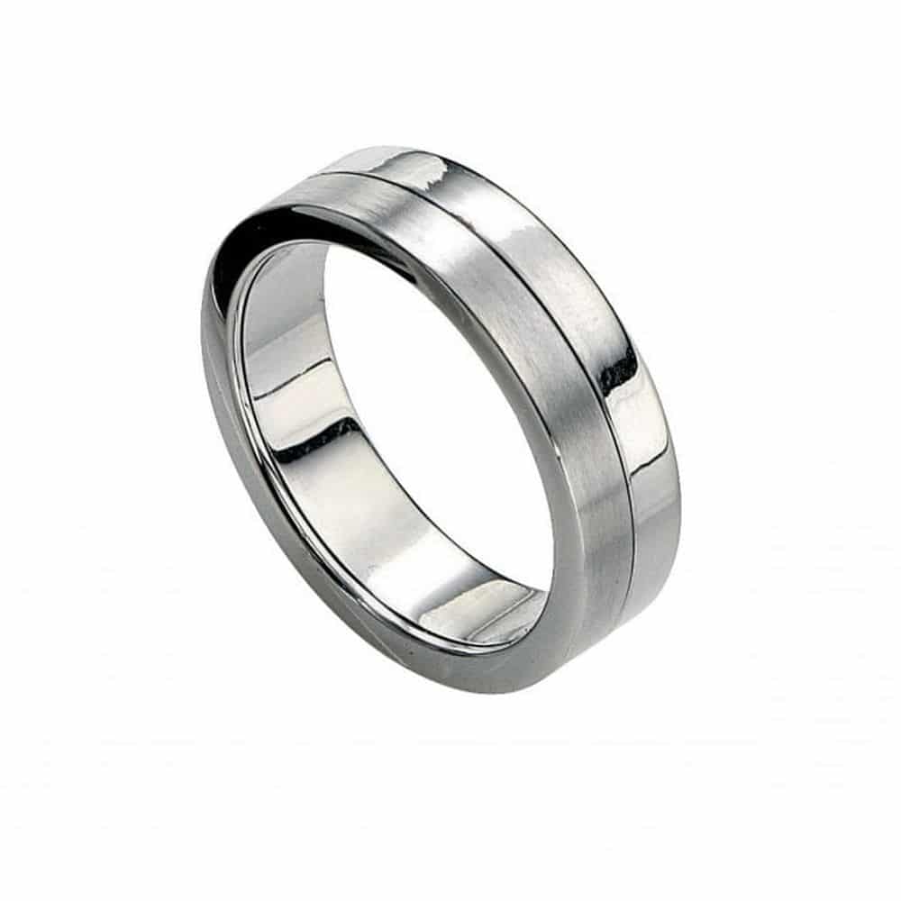 Fred Bennett Stainless Steel Spinning Band Ring R2511