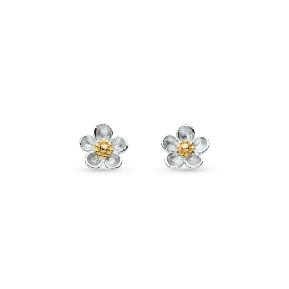 Kit Heath Blossom Wood Rose Stud Earrings 30305GRP278756