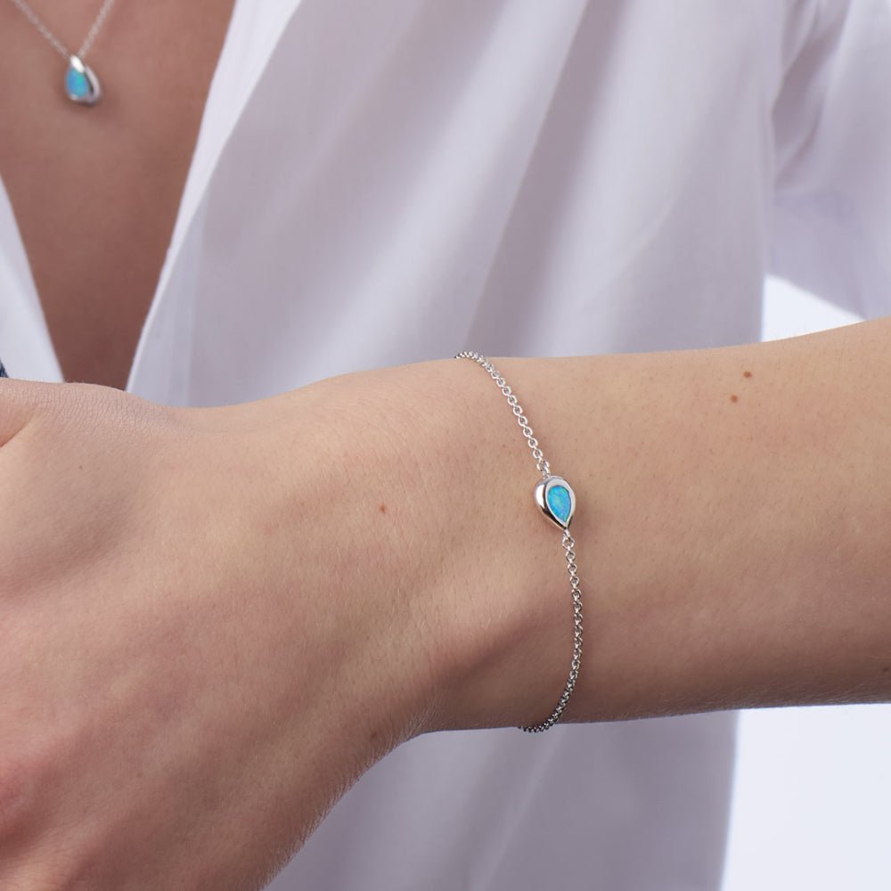 Kit Heath Coast Pebble Blue Blue Opal 7" Slider Bracelet 70190BSO278766