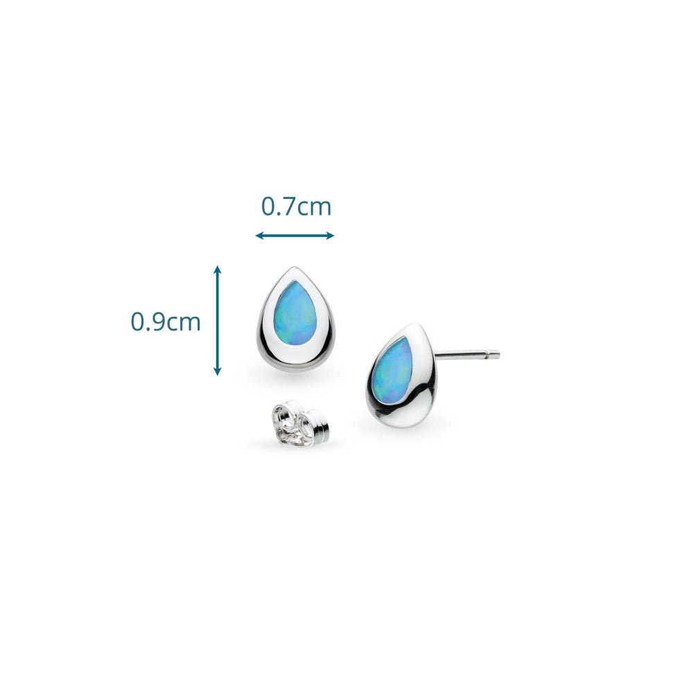 Kit Heath Coast Pebble Blue Blue Opal Stud Earrings 30190BSO278755