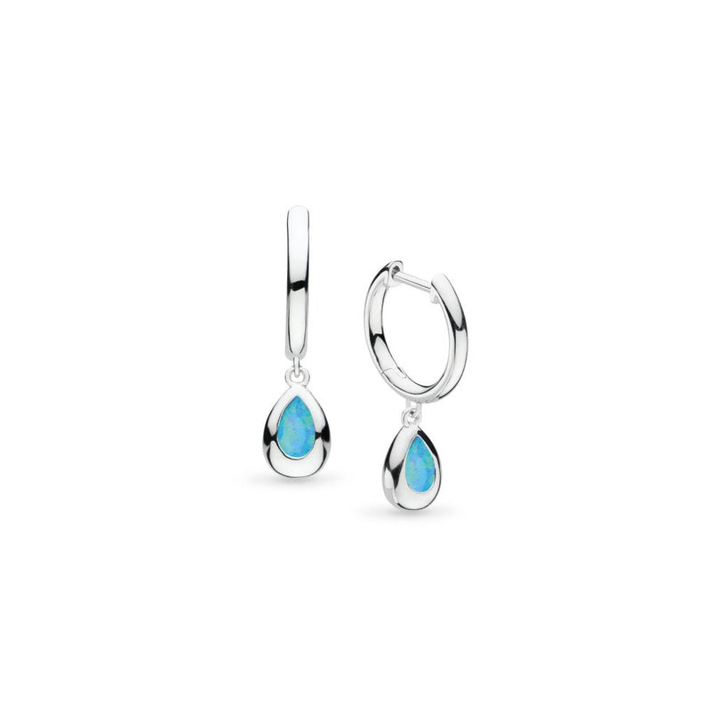 Kit Heath Coast Pebble Blue Opal Hoop Earrings 50190BSO278762